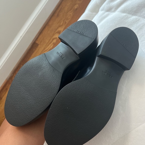 Prada Leather Loafers (Size 38). - Picture 3 of 4